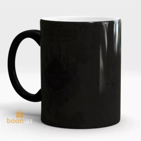 Кружка хамелеон из Гарри Поттера "Карта мародеров"